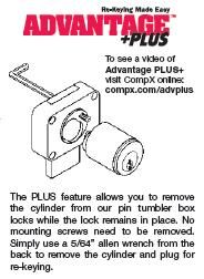 1-1/8 Pin Tumbler Cabinet Door Lock